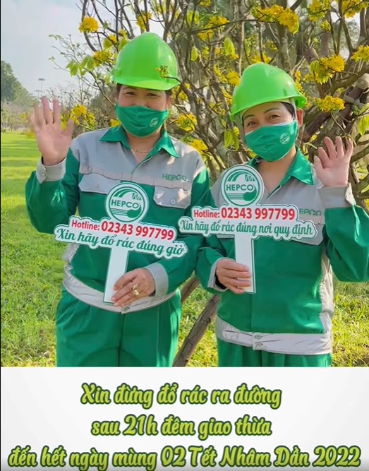  Lịch thu gom rác Tết Nhâm Dần 2022